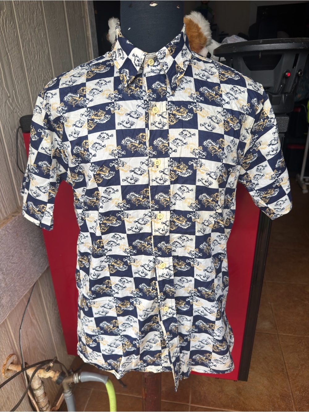 Vintage Reyn Spooner Hawaiian Print Multicolored Full Button Men's Large